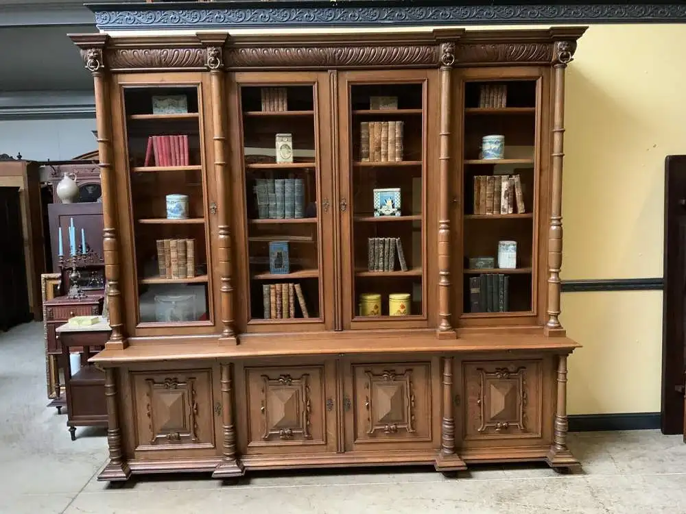 Antik - Monumentaler Bücherschrank, Buffet, -  Gründerzeit  - Lieferung möglich! 1