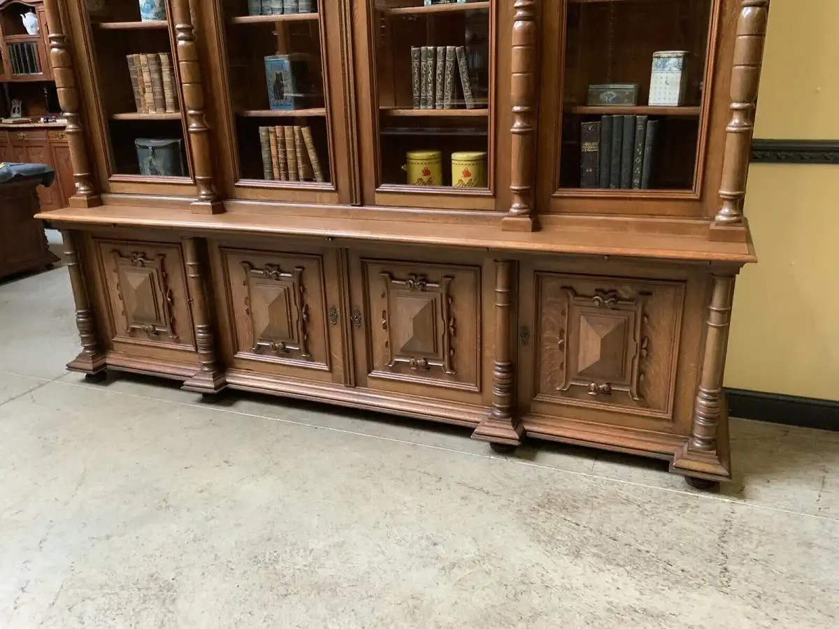 Antik - Monumentaler Bücherschrank, Buffet, -  Gründerzeit  - Lieferung möglich! 11