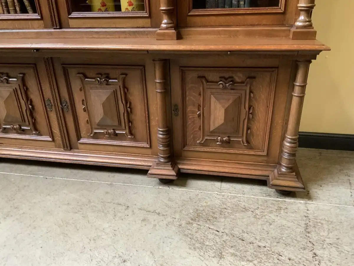 Antik - Monumentaler Bücherschrank, Buffet, -  Gründerzeit  - Lieferung möglich! 12