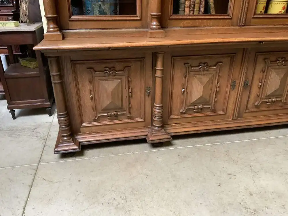 Antik - Monumentaler Bücherschrank, Buffet, -  Gründerzeit  - Lieferung möglich! 13