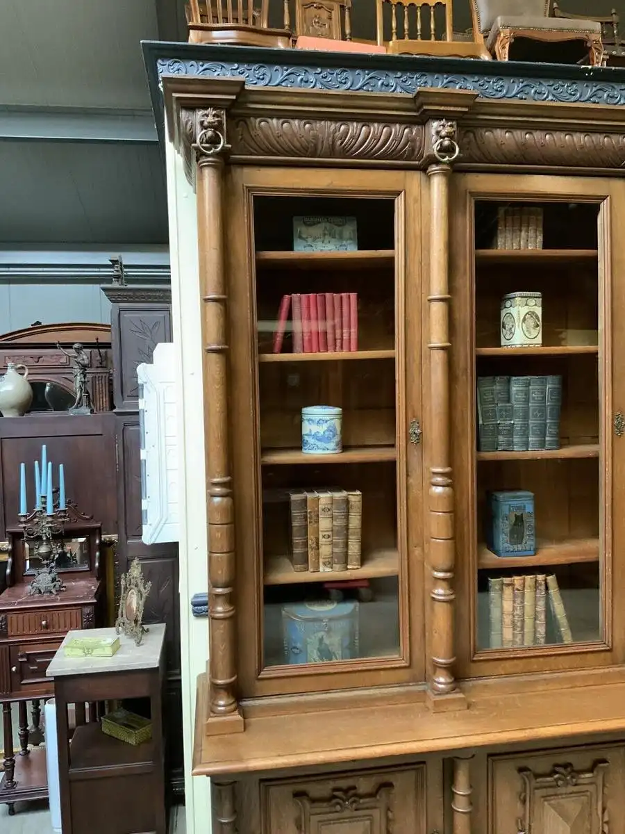 Antik - Monumentaler Bücherschrank, Buffet, -  Gründerzeit  - Lieferung möglich! 14
