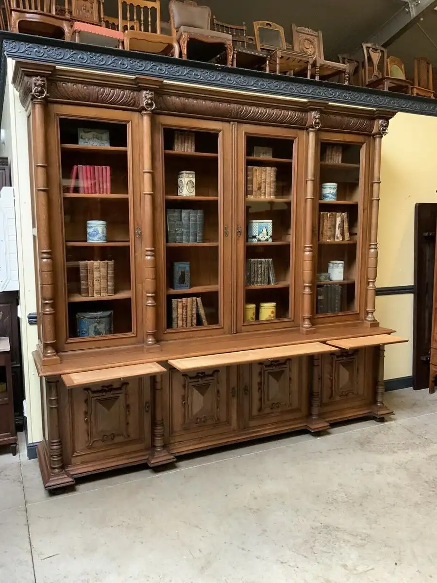 Antik - Monumentaler Bücherschrank, Buffet, -  Gründerzeit  - Lieferung möglich! 23