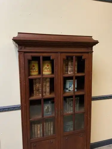 Antik - Bücherschrank, Vitrine, - Jugendstil - Lieferung möglich! 6