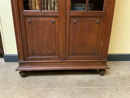 Antik - Bücherschrank, Vitrine, - Jugendstil - Lieferung möglich! 9