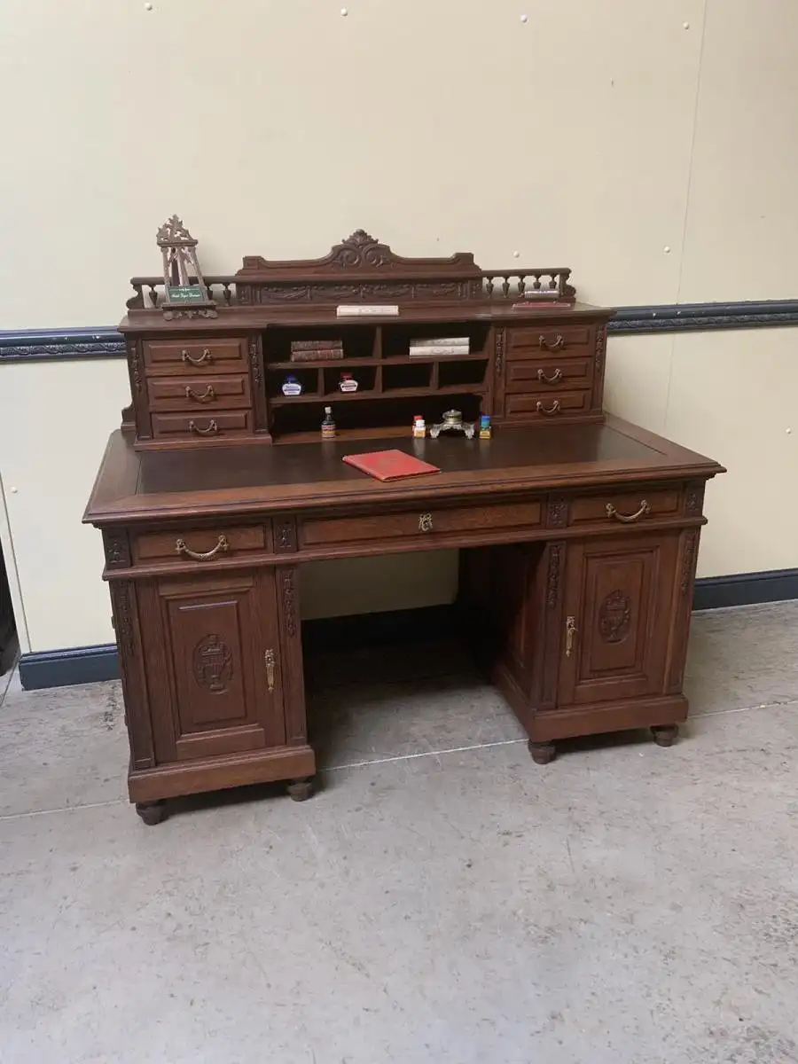 Antiker Jugendstil Schreibtisch,  Aufsatz, -  Traumhaft  - Lieferung möglich! 1