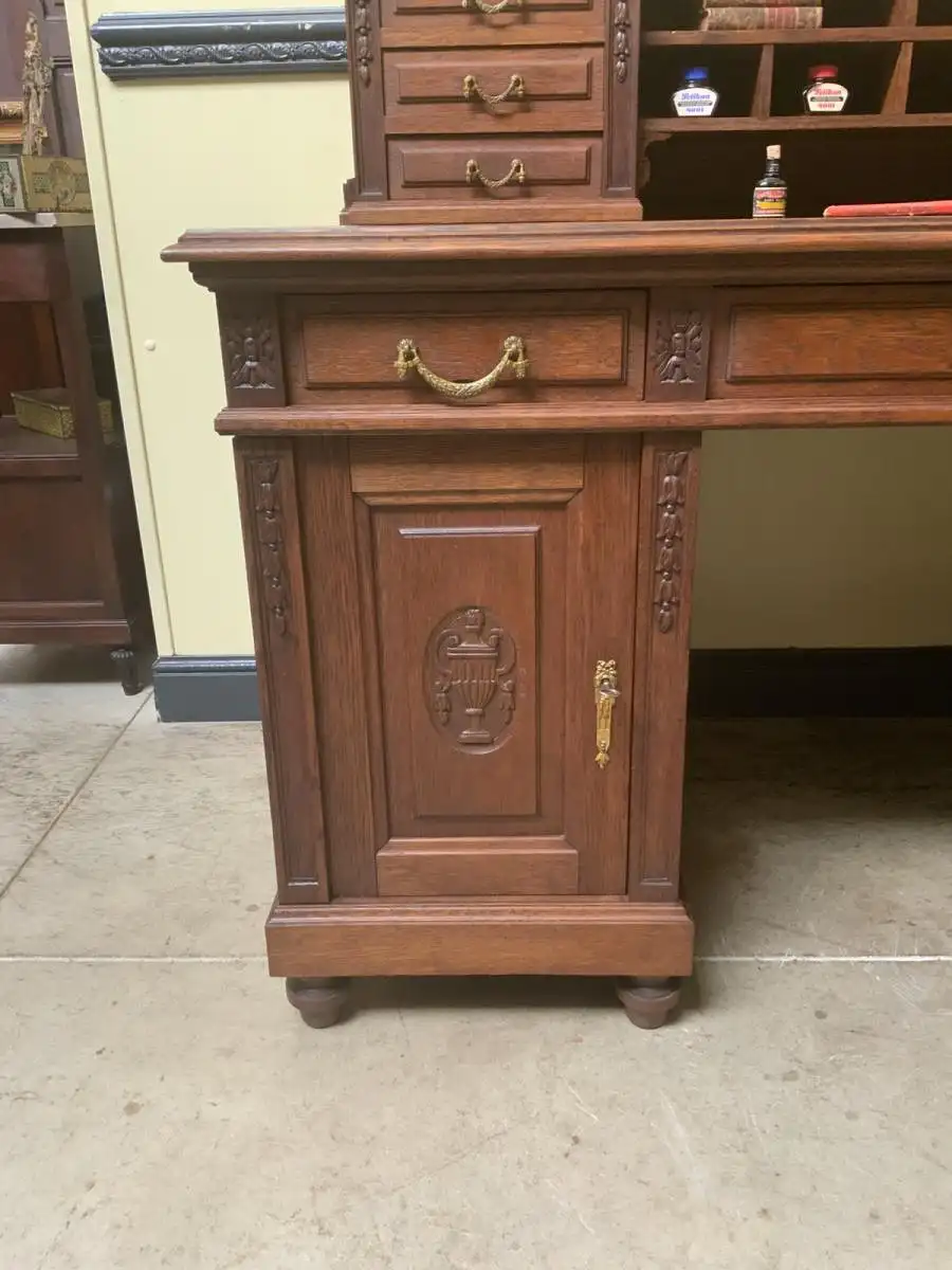 Antiker Jugendstil Schreibtisch,  Aufsatz, -  Traumhaft  - Lieferung möglich! 10