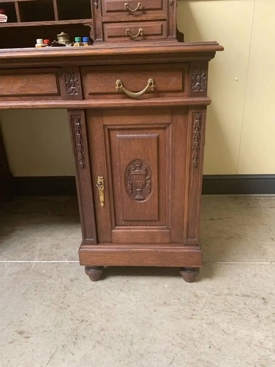 Antiker Jugendstil Schreibtisch,  Aufsatz, -  Traumhaft  - Lieferung möglich! 13