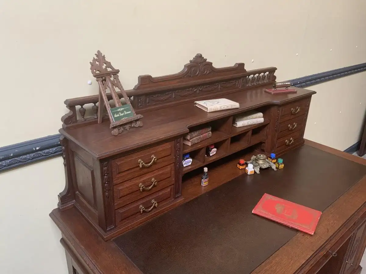 Antiker Jugendstil Schreibtisch,  Aufsatz, -  Traumhaft  - Lieferung möglich! 17