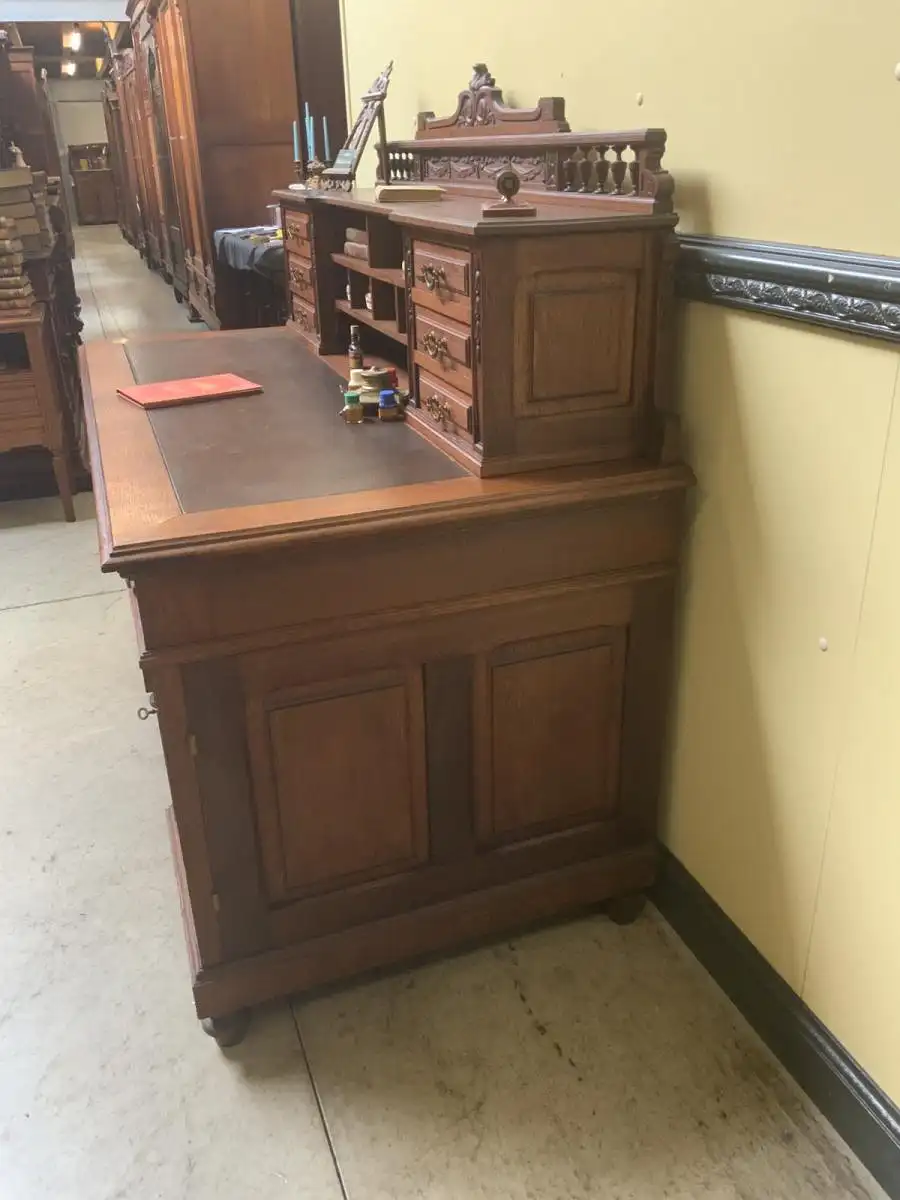 Antiker Jugendstil Schreibtisch,  Aufsatz, -  Traumhaft  - Lieferung möglich! 4