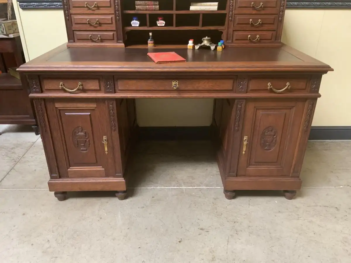 Antiker Jugendstil Schreibtisch,  Aufsatz, -  Traumhaft  - Lieferung möglich! 6