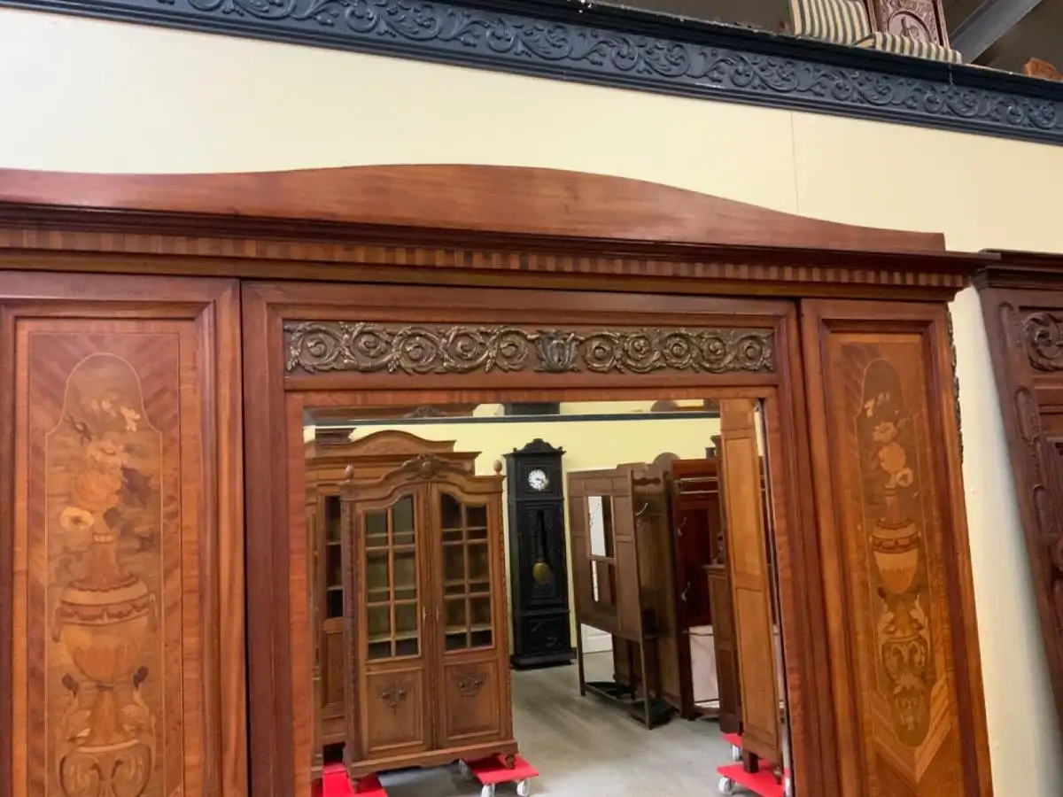 Antiker Jugendstil Wäscheschrank, Kleiderschrank,    - Lieferung möglich! 15