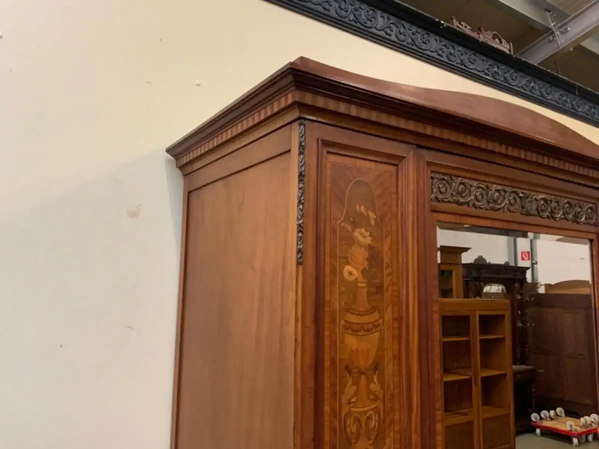 Antiker Jugendstil Wäscheschrank, Kleiderschrank,    - Lieferung möglich! 16