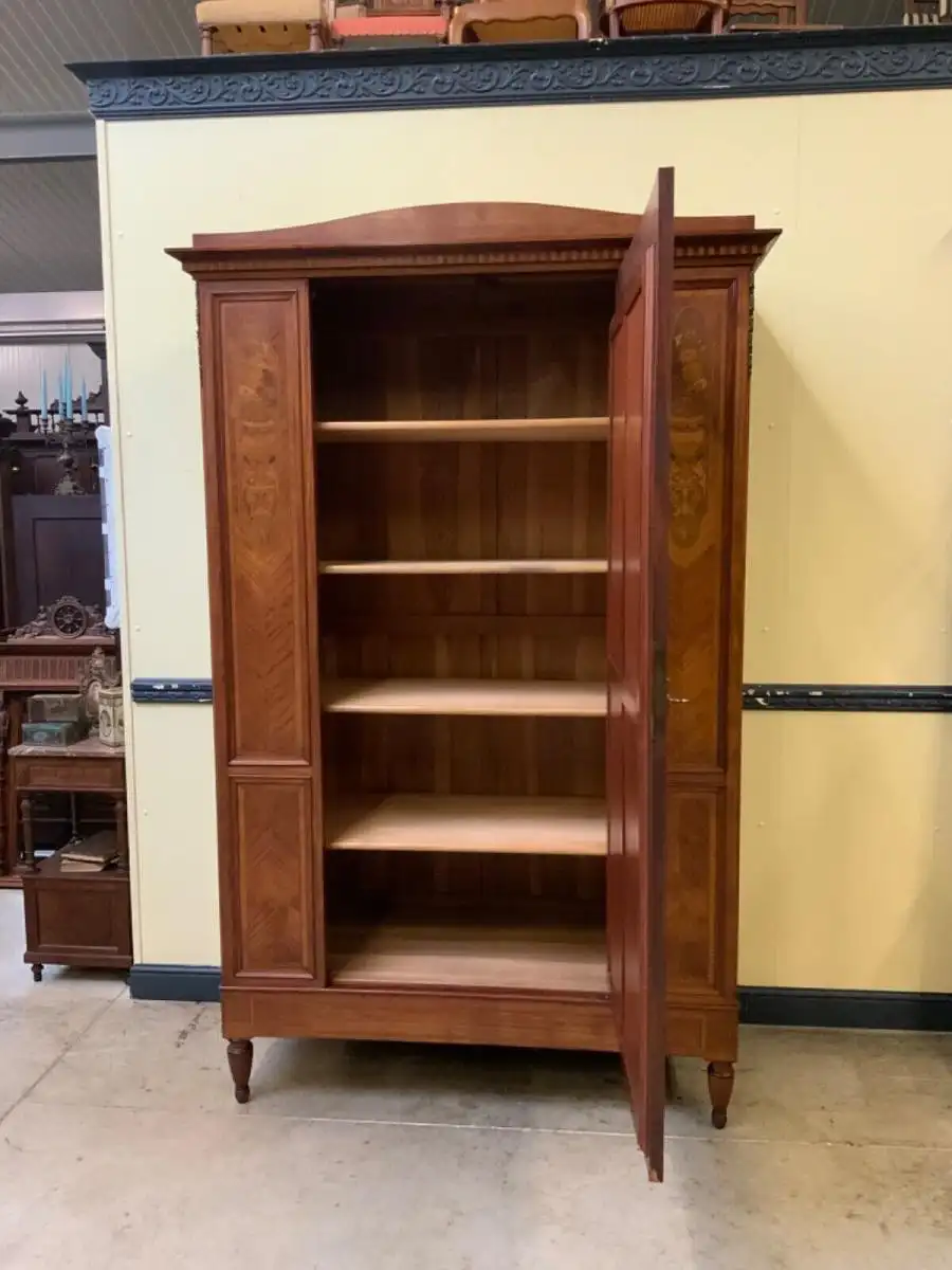 Antiker Jugendstil Wäscheschrank, Kleiderschrank,    - Lieferung möglich! 17