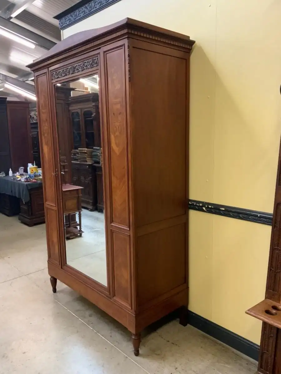 Antiker Jugendstil Wäscheschrank, Kleiderschrank,    - Lieferung möglich! 3