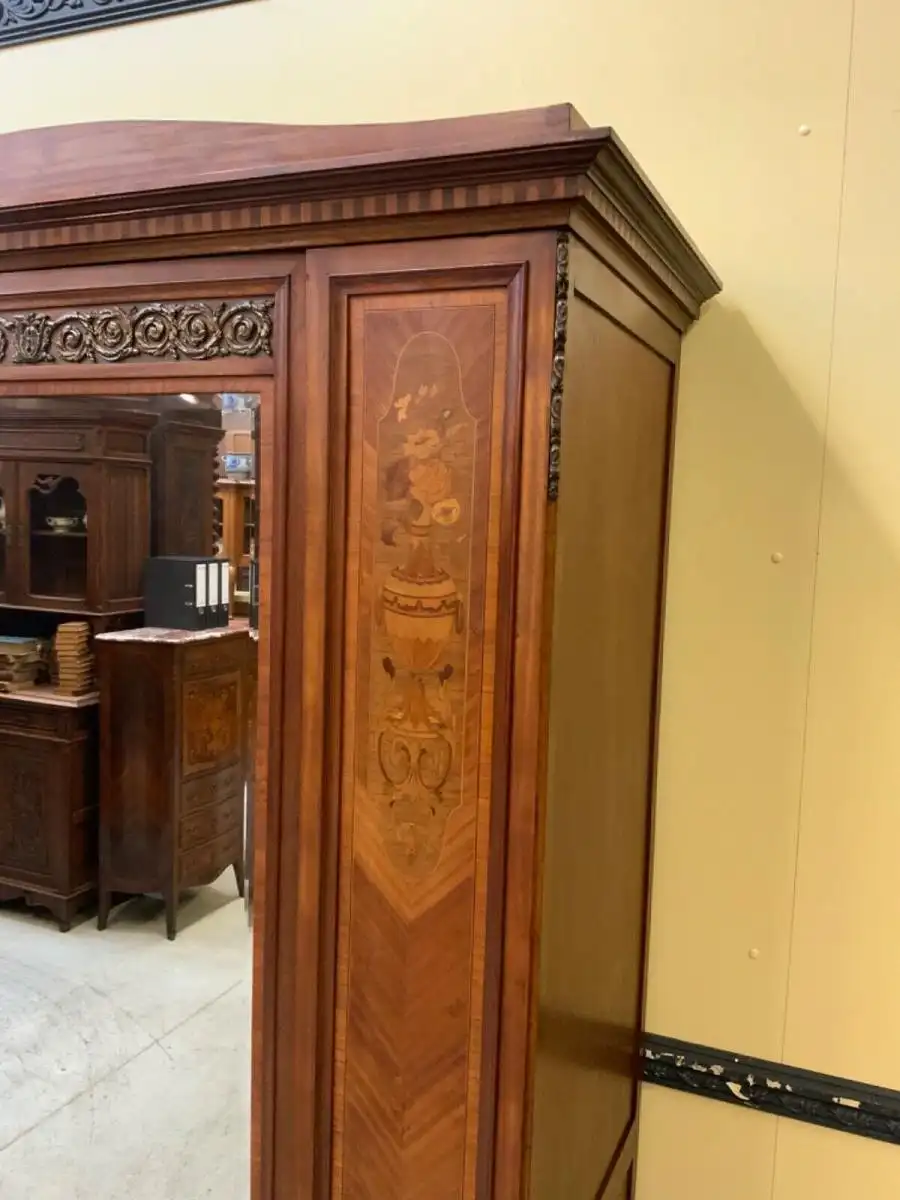 Antiker Jugendstil Wäscheschrank, Kleiderschrank,    - Lieferung möglich! 7