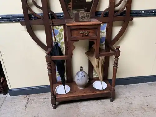 Antike Jugendstil Garderobe, Art Nouveau, Fliesen,         - Lieferung möglich! 6