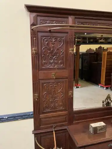 Antike imposante Gründerzeit Garderobe, Neorenaissance - Lieferung möglich! 10