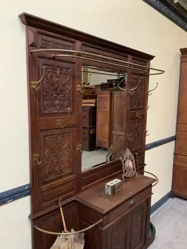 Antike imposante Gründerzeit Garderobe, Neorenaissance - Lieferung möglich! 12