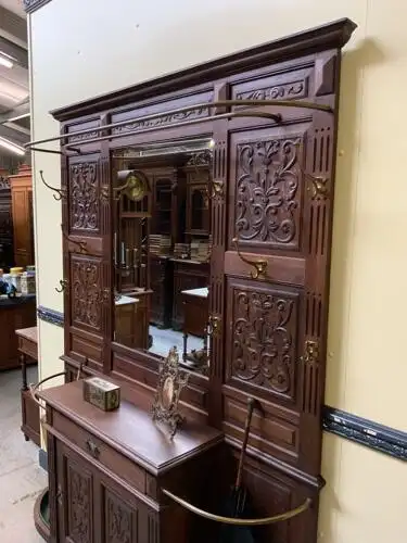 Antike imposante Gründerzeit Garderobe, Neorenaissance - Lieferung möglich! 16