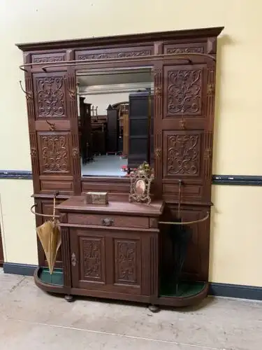 Antike imposante Gründerzeit Garderobe, Neorenaissance - Lieferung möglich! 2