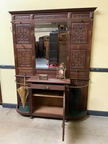 Antike imposante Gründerzeit Garderobe, Neorenaissance - Lieferung möglich! 20