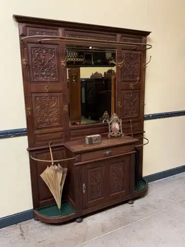 Antike imposante Gründerzeit Garderobe, Neorenaissance - Lieferung möglich! 4