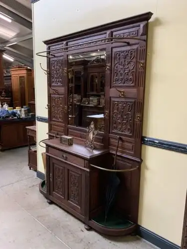 Antike imposante Gründerzeit Garderobe, Neorenaissance - Lieferung möglich! 5