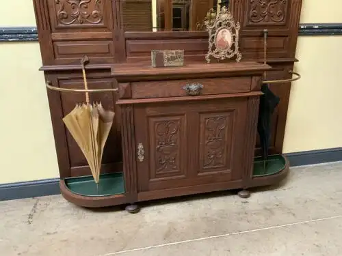 Antike imposante Gründerzeit Garderobe, Neorenaissance - Lieferung möglich! 7