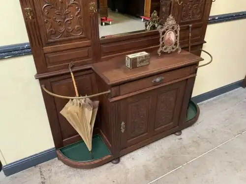 Antike imposante Gründerzeit Garderobe, Neorenaissance - Lieferung möglich! 9