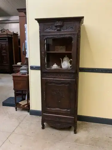 Antik - Vitrine, Bücherschrank, - Jugendstil - Historismus - Lieferung möglich! 0