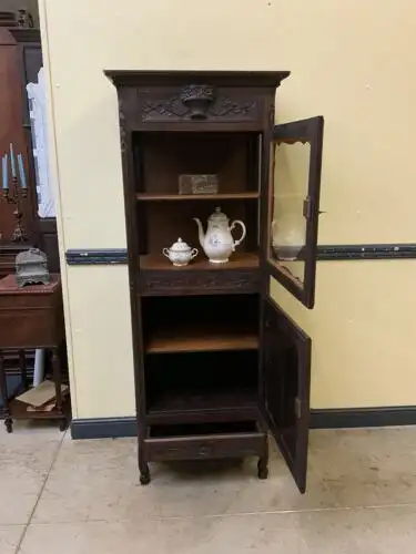 Antik - Vitrine, Bücherschrank, - Jugendstil - Historismus - Lieferung möglich! 15