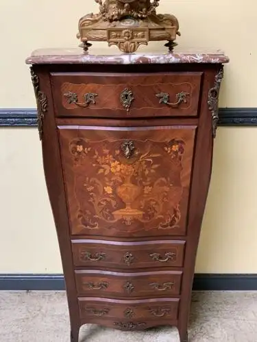 Antiker Jugendstil Sekretär, Vertiko, Intarsien - Lieferung möglich!