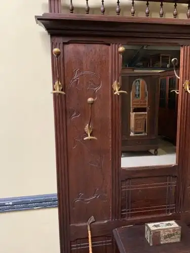 Antike Jugendstil Garderobe - traumhaft schön - Lieferung möglich!
