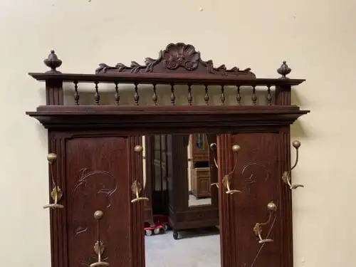 Antike Jugendstil Garderobe - traumhaft schön - Lieferung möglich!