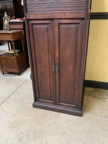 Antiker Jugendstil Rollladen Archivschrank - Lieferung möglich! 13