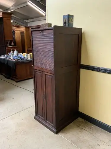 Antiker Jugendstil Rollladen Archivschrank - Lieferung möglich! 4