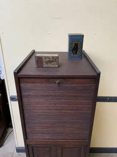 Antiker Jugendstil Rollladen Archivschrank - Lieferung möglich! 7