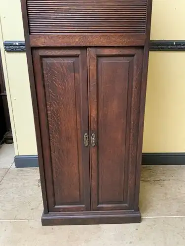 Antiker Jugendstil Rollladen Archivschrank - Lieferung möglich! 9