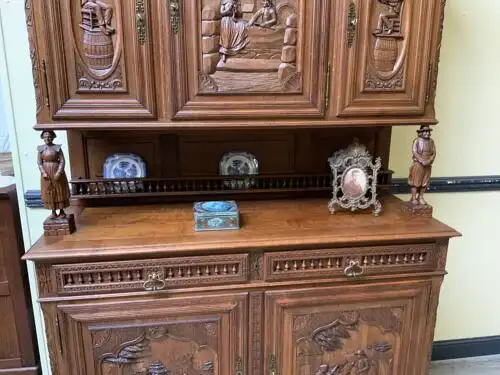 Antikes traumhaftes bretonisches Aufsatz Buffet, Kredenz - Lieferung möglich! 7