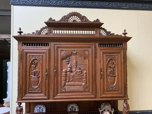 Antikes traumhaftes bretonisches Aufsatz Buffet, Kredenz - Lieferung möglich! 8