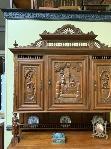 Antikes traumhaftes bretonisches Aufsatz Buffet, Kredenz - Lieferung möglich! 9