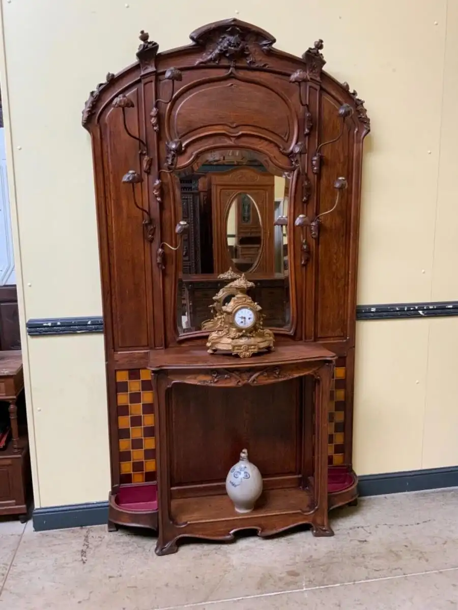 Antike Jugendstil Garderobe, Art Nouveau - Sensationell - Lieferung möglich! 1