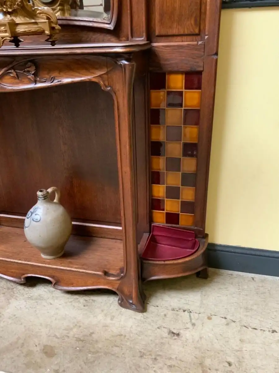 Antike Jugendstil Garderobe, Art Nouveau - Sensationell - Lieferung möglich! 11