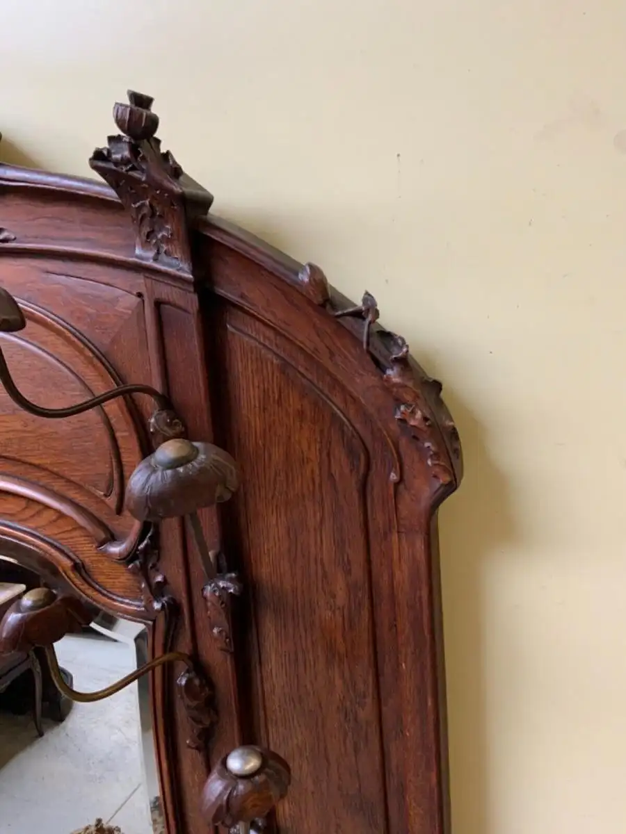 Antike Jugendstil Garderobe, Art Nouveau - Sensationell - Lieferung möglich! 14