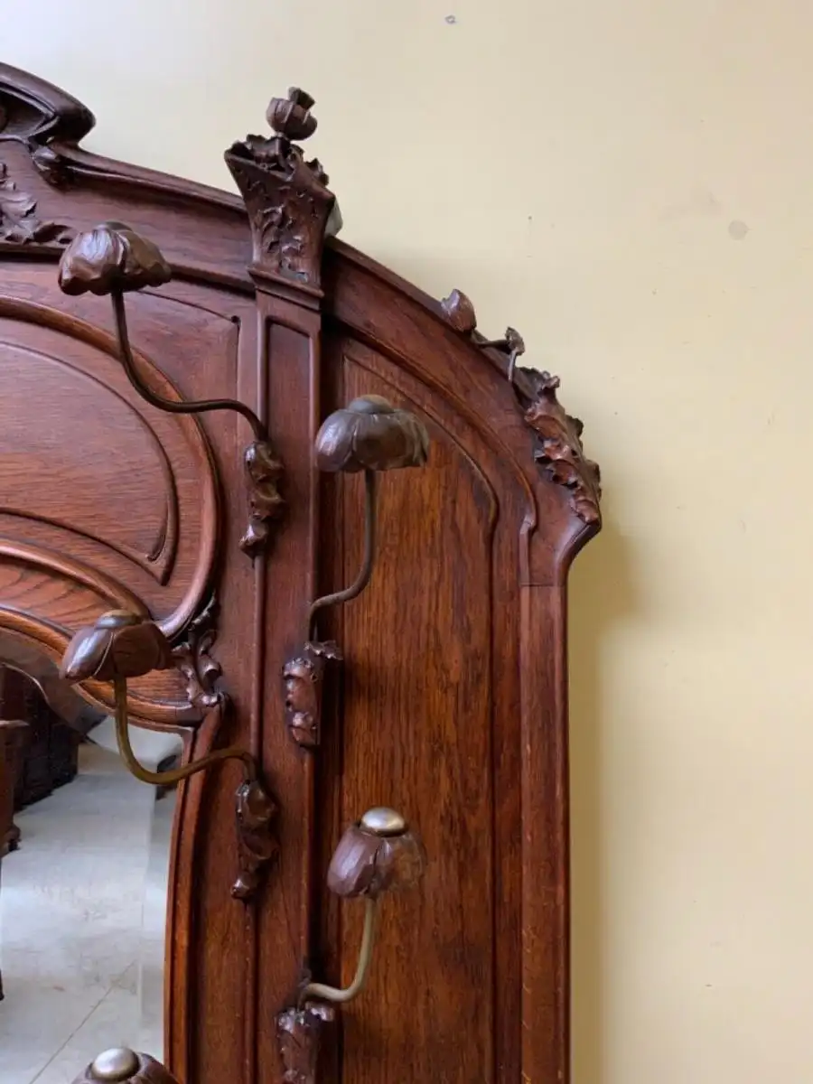 Antike Jugendstil Garderobe, Art Nouveau - Sensationell - Lieferung möglich! 16