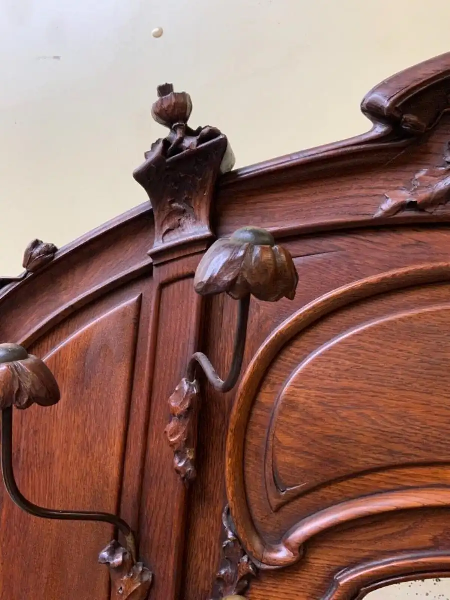 Antike Jugendstil Garderobe, Art Nouveau - Sensationell - Lieferung möglich! 17