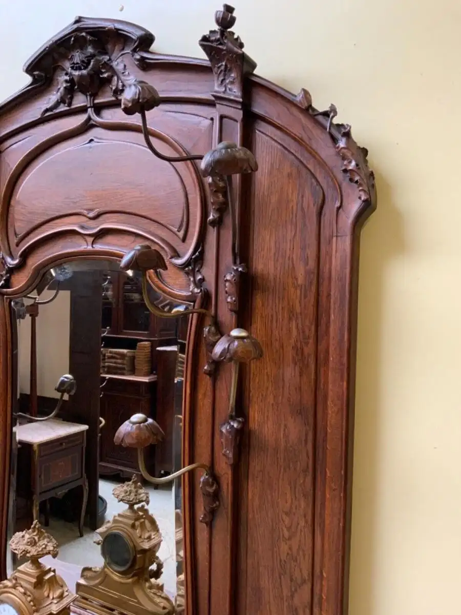 Antike Jugendstil Garderobe, Art Nouveau - Sensationell - Lieferung möglich! 21