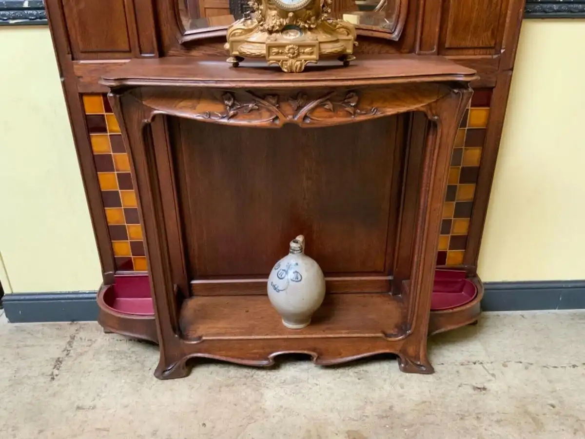 Antike Jugendstil Garderobe, Art Nouveau - Sensationell - Lieferung möglich! 4