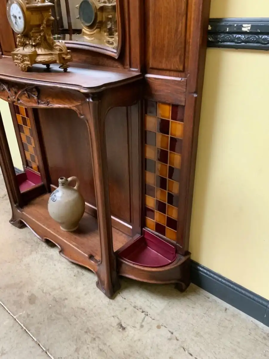 Antike Jugendstil Garderobe, Art Nouveau - Sensationell - Lieferung möglich! 5