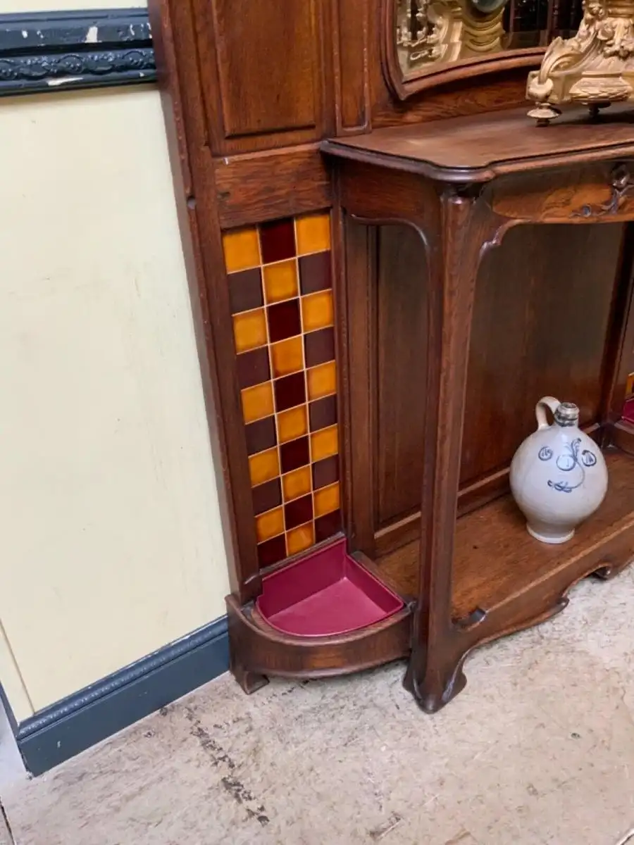 Antike Jugendstil Garderobe, Art Nouveau - Sensationell - Lieferung möglich! 6